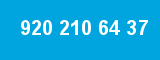 920 210 64 37 920 210 64 37